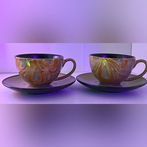 Set of two … Gorgeous teacups and saucers!!